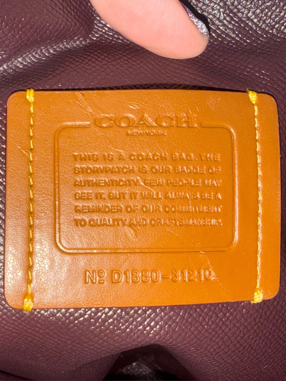 Coach reloved one of a kind bag - Picture 6 of 7